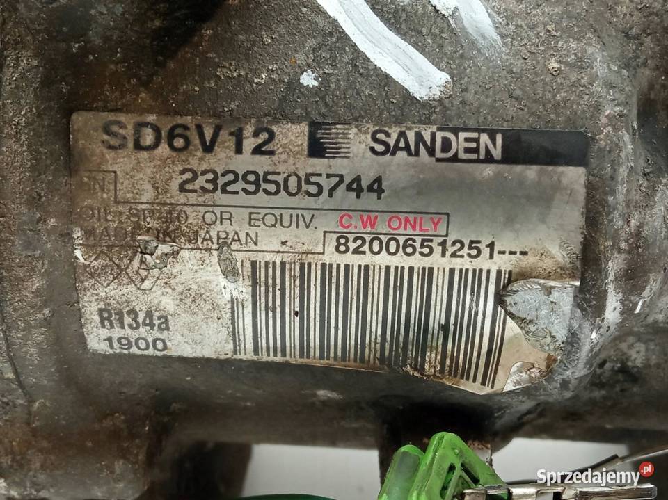 SPRĘŻARKA KLIMATYZACJI 8200651251 15 DCI Nissan Rok produkcji 2007 Klimatyzacja świętokrzyskie
