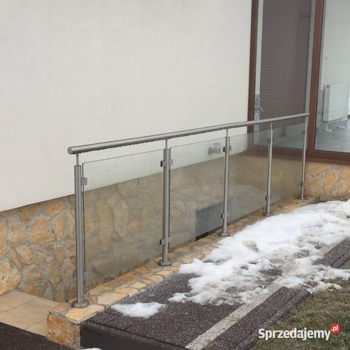 BALUSTRADA BARIERKA SZKLANA ZE STALI NIERDZEWNEJ Kraków sprzedam