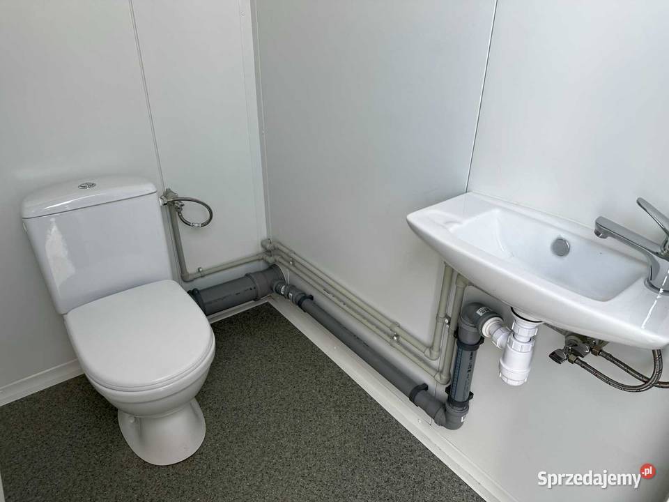 KONTENER PAWILON SANITARNY WC WYPOSAŻONY