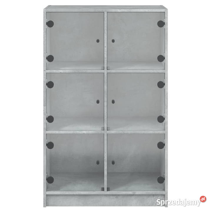 Szafka z drzwiczkami szarość betonu 68x37x109 Warszawa
