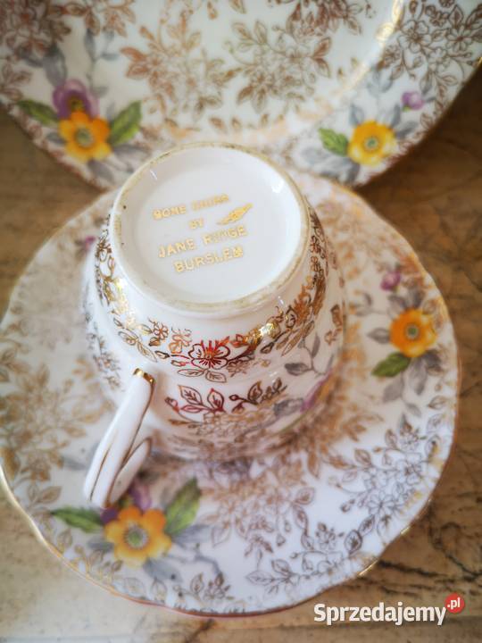 Filiżanka z talerzykiem deserowym by Jane Ridge Porcelana i szkło Gdańsk