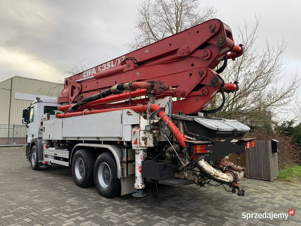 Pompa do betonu CIFA K 35m Mercedes mazowieckie Warszawa
