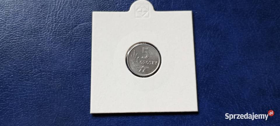 Stare monety 5 groszy 1968 Polska PRL mennicza Lesko