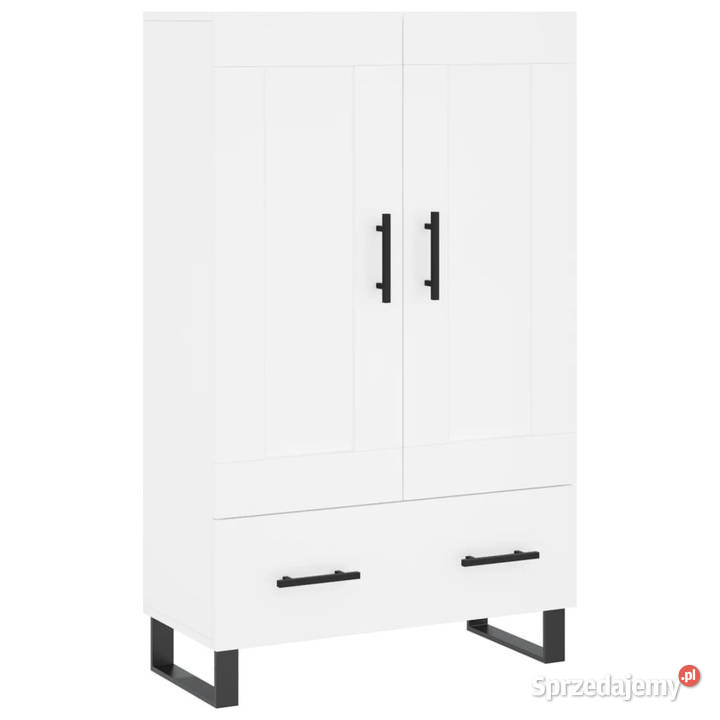 Wysoka szafka biała 695x31x115 materiał Warszawa