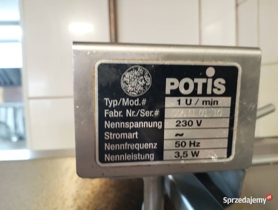 Opiekacz gazowy do kebaba gyros POTIS Gastronomia Słupia Kapitulna