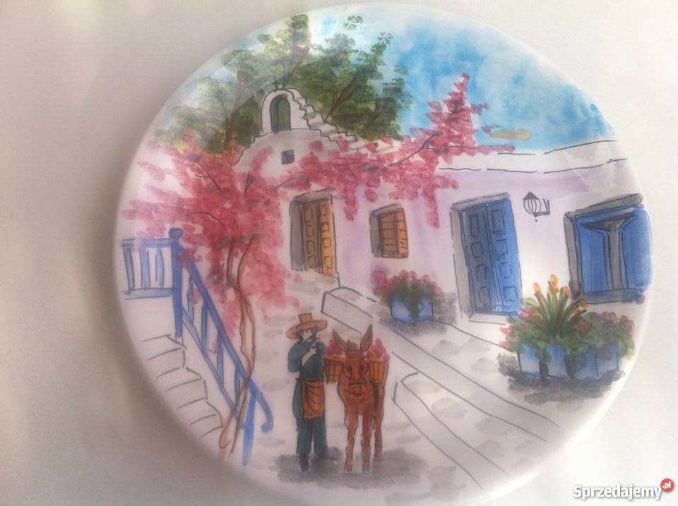 talerz 24 do powieszenia przesylka Porcelana i szkło Miłobądz