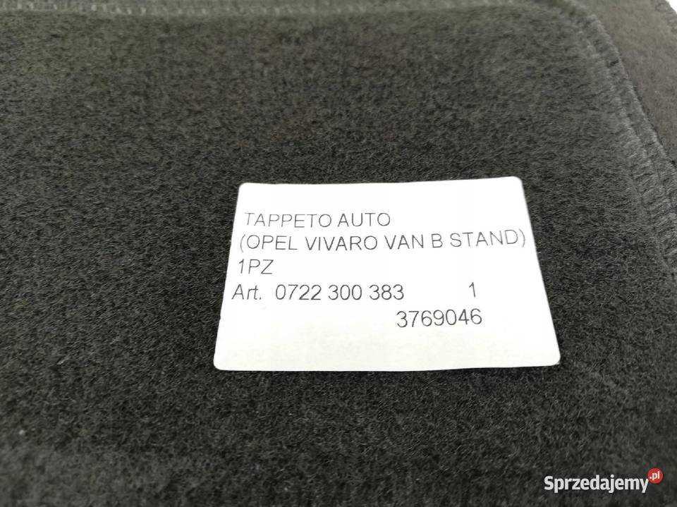 DYWANIK WELUROWY OPEL VIVARO VAN