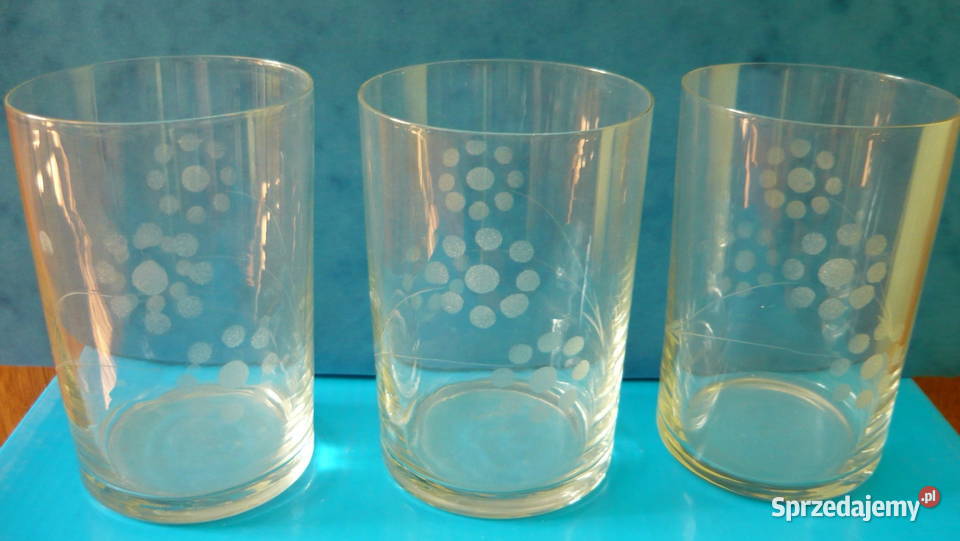 Szklanki motyw bombelki Myszków