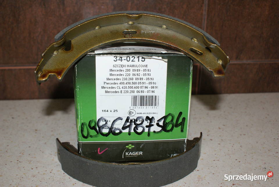 0 986 487 584 BOSCH SZCZĘKI HAMULC MERCEDS W140 Białobrzegi