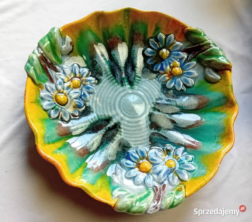 Ceramiczna misa owocarka majolika Niemcy około Koźminek