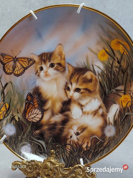 PORCELANOWY KOLEKCJONERSKI TALERZ FRANKLIN MINT Dobrzany