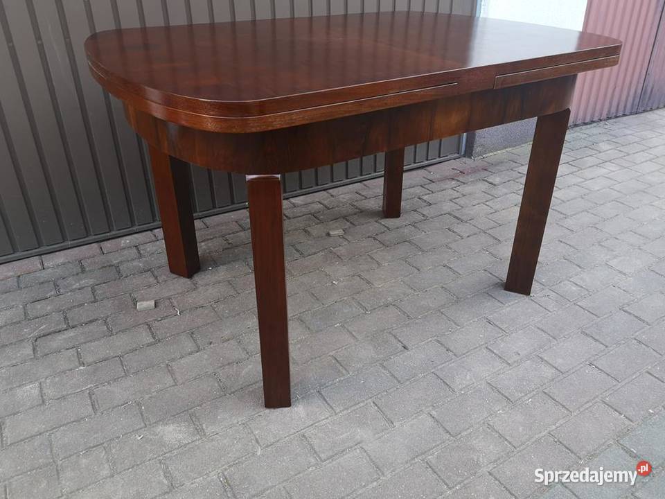 Stół ARTDECO Orzech Rozkładany Stary Antyk Swarzędz