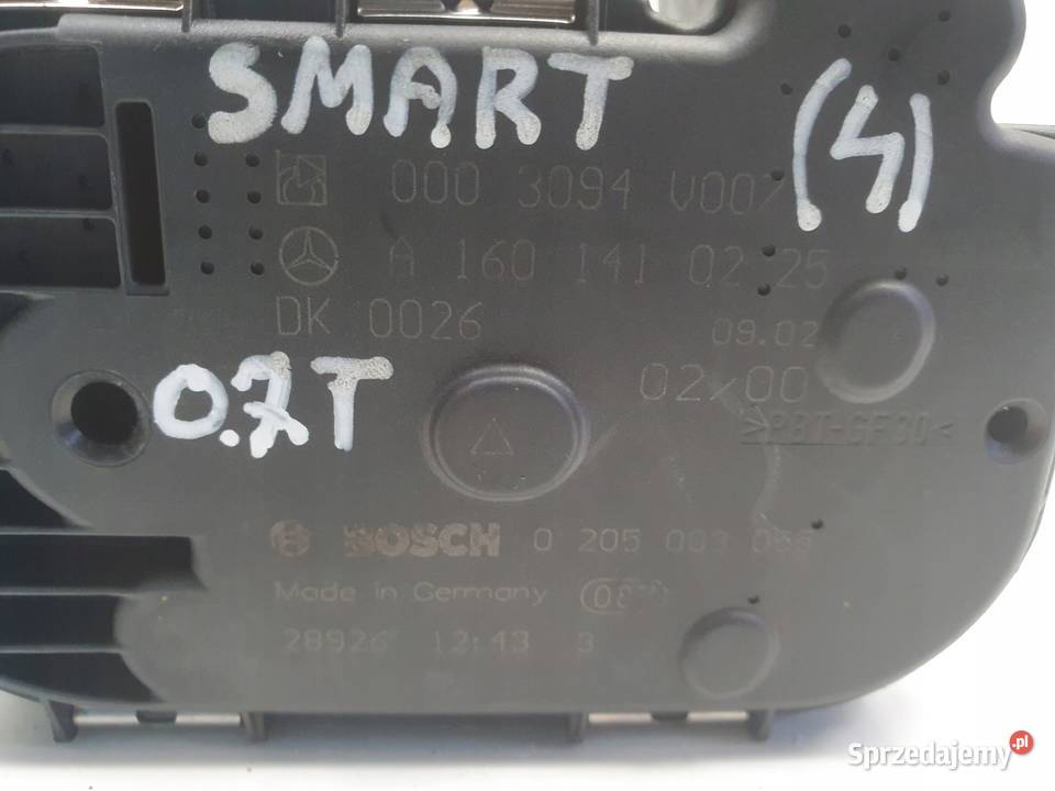 PRZEPUSTNICA Smart ForTwo 06 T turbo Chełm