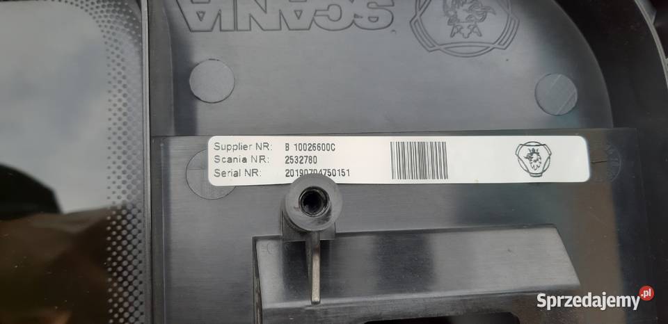 SCANIA R S NGS SZYBERDACH ELEKTRYCZNY RAMKA Bieleń