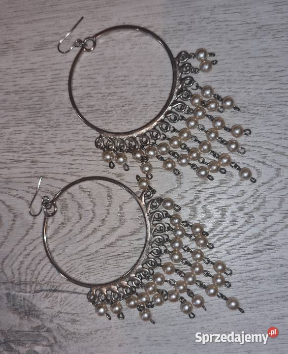 Kolczyki damskie koła perełki Łódź