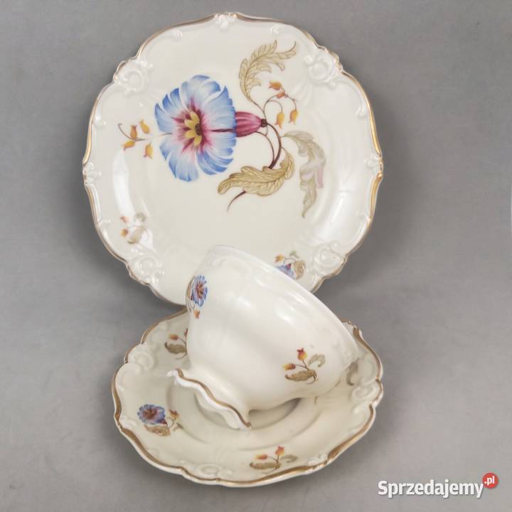 Zestaw śniadaniowy ILSE VEB WeimarCE Carstens Porcelana i szkło Bronisze