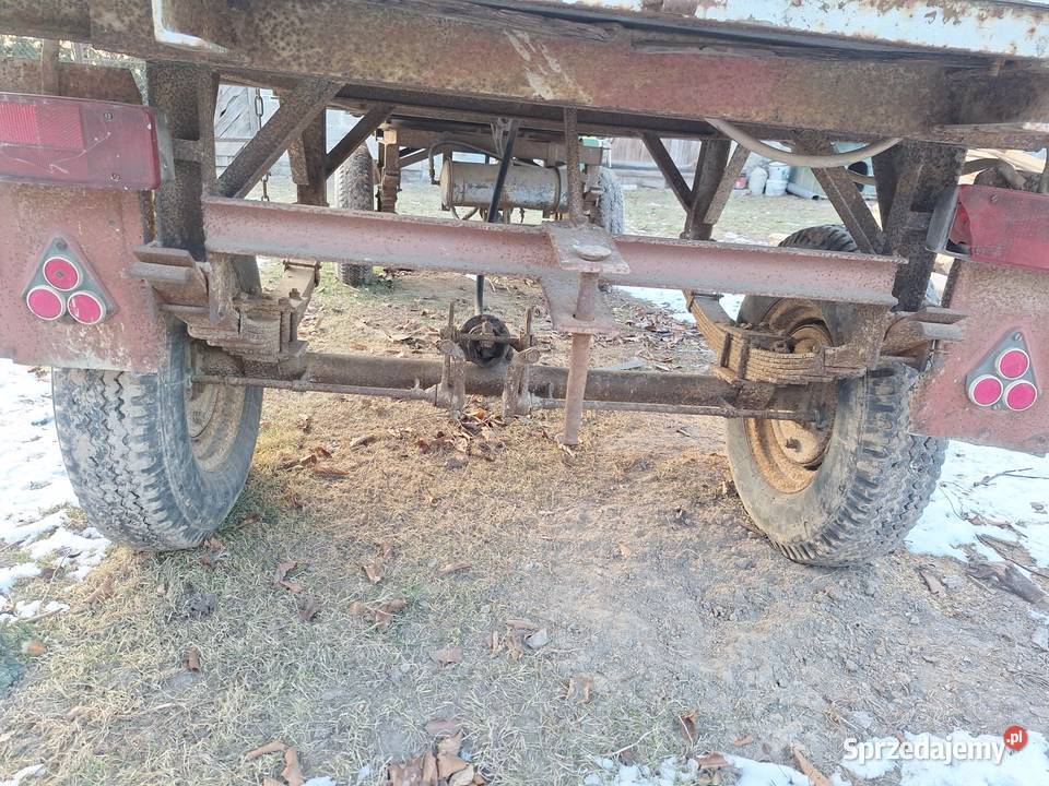 Przyczepa rolniczasamdwuośowa wózki drewniana Nałęczów
