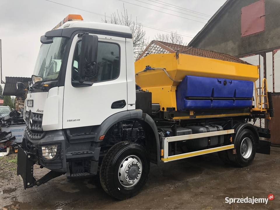 Mercedes Arocs 2014 euro 6 4x4 schmidt 6m3 pług Ropczyce sprzedam
