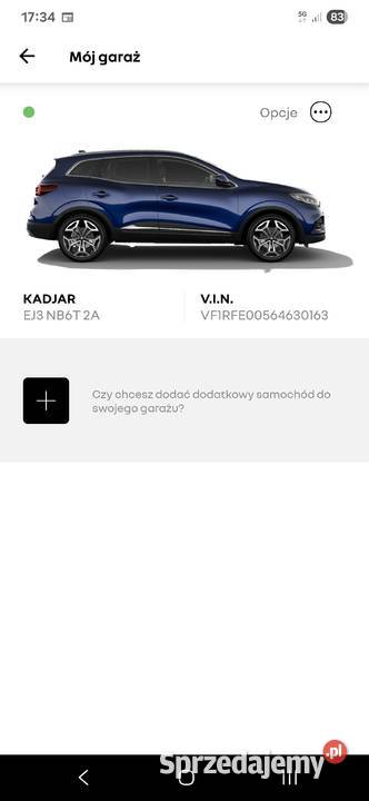 Renault Kadjar 13 automat 20192020 automatyczna sprzedam