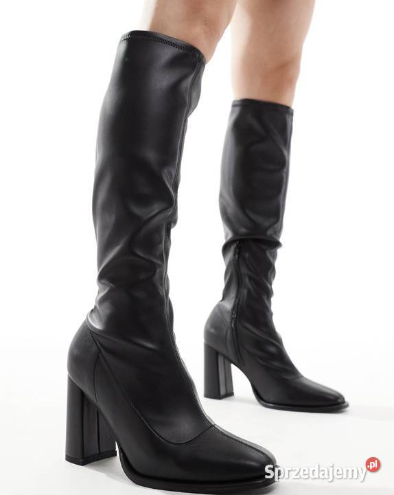 Skórzane kozaki do kolan Kozaki Warszawa