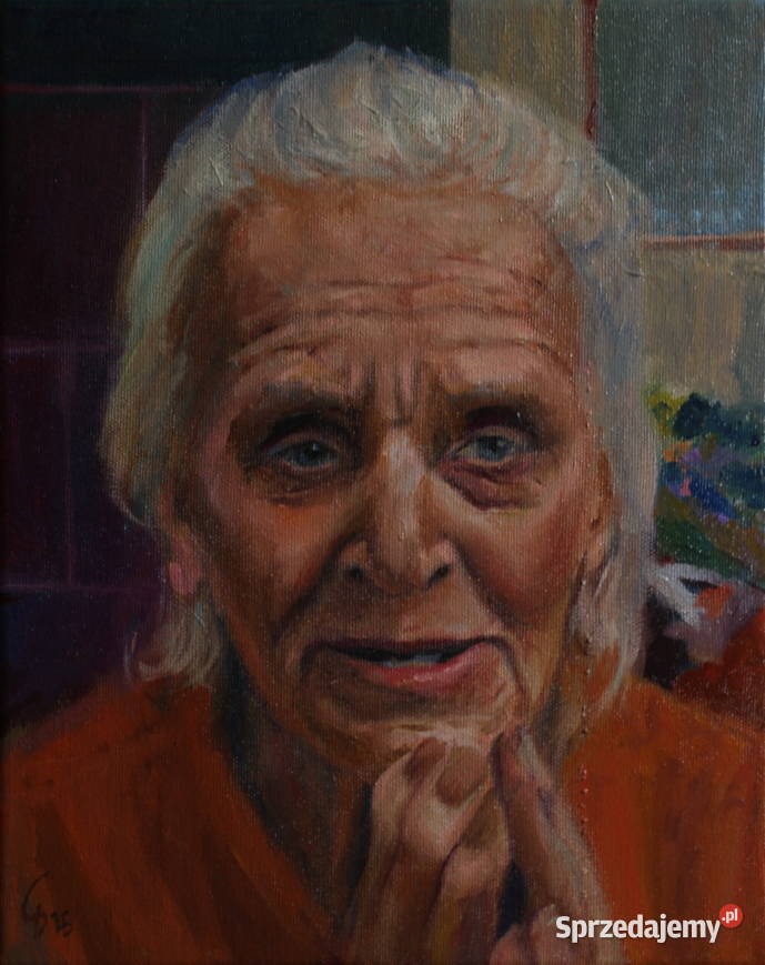 Obraz olejny Teresa Korol Portret 24x30 podkarpackie