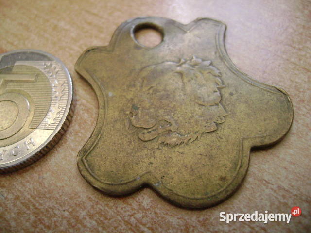 Starocie z PRL PSY Psi numerek z Austrii z 1899 Pozostałe Gdynia