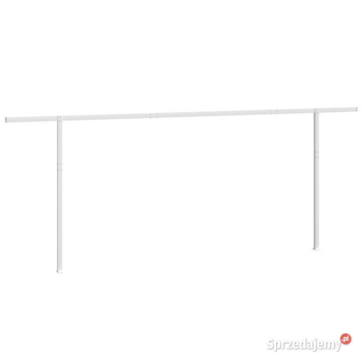 Zestaw słupków do markizy biały 600x245 żelazo