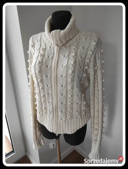 Rozpinany sweter golf akryl wełna 40 L George sprzedam
