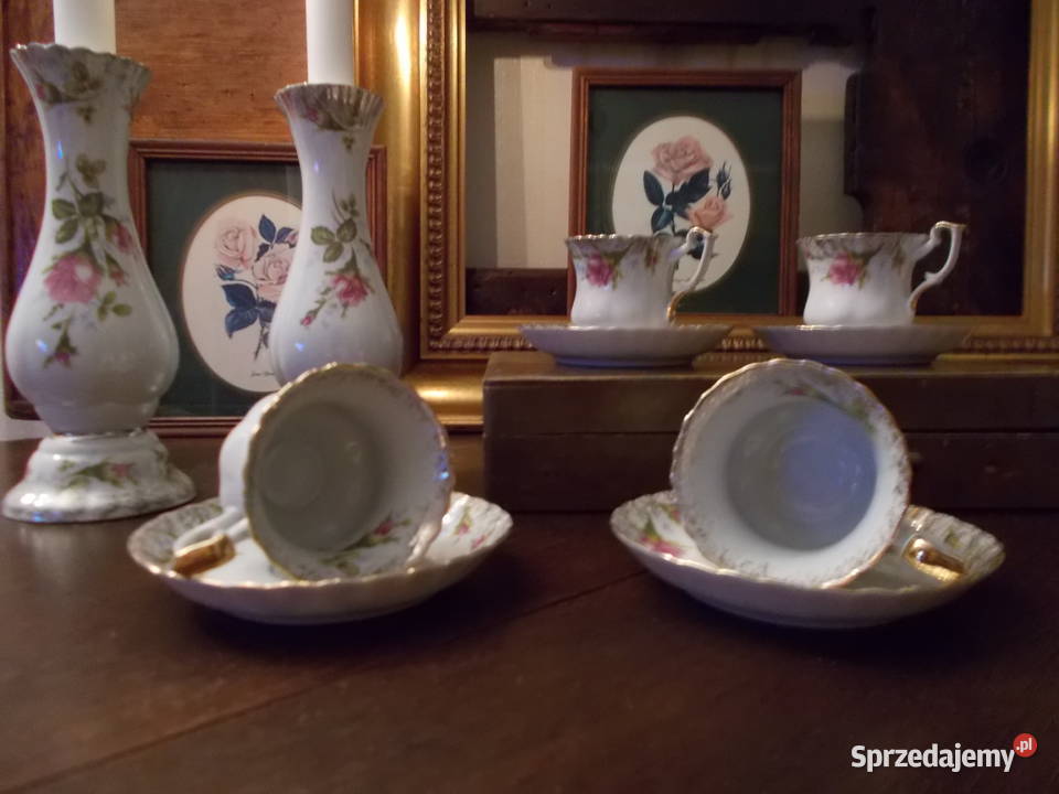 Chodzież Filiżanka Różyczki Filiżanki PRL Szczecin