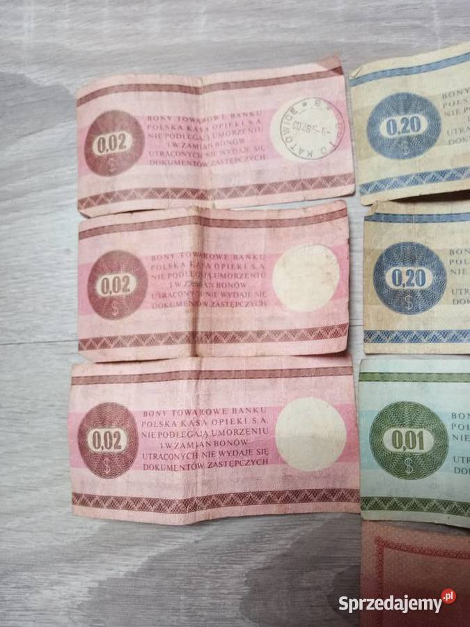 Bony towarowe Pekao z okresu PRLu Świdnica