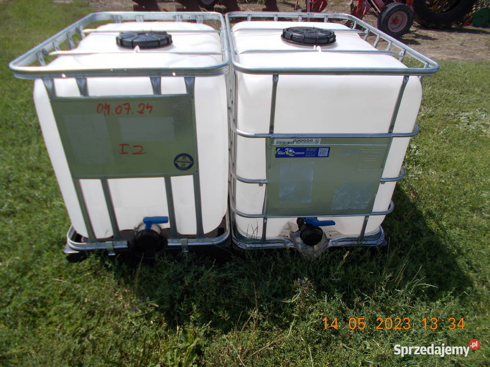 zbiornik 600 1000 l paletopojemnik beczka mauzer Zbiorniki kujawsko-pomorskie Łubianka