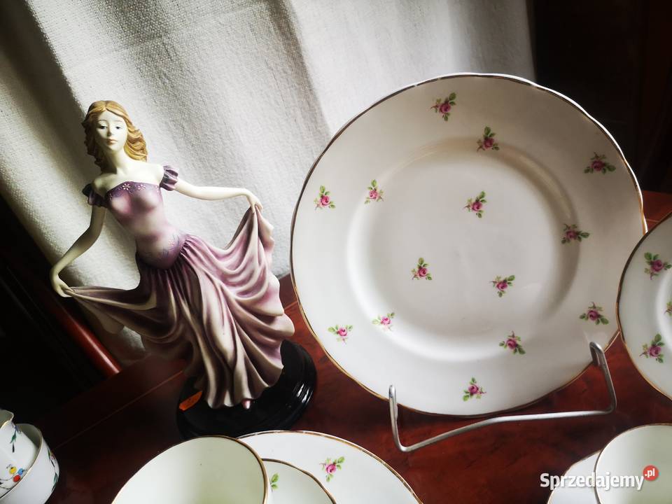Filiżanka z talerzykiem deserowym i dużym Gdańsk sprzedam