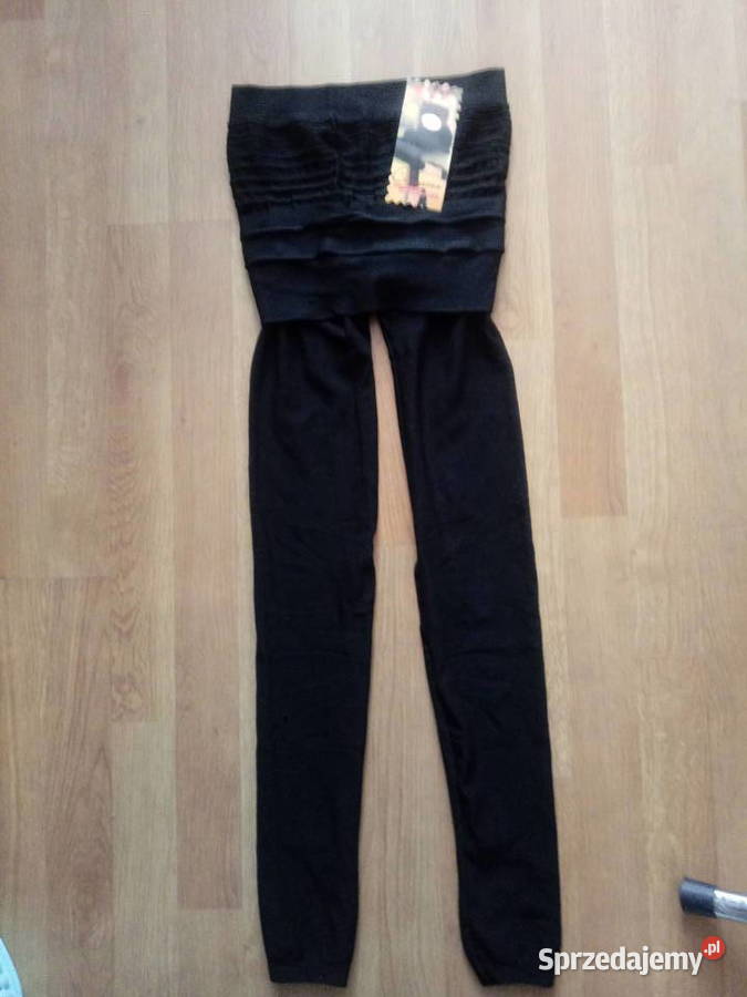 Legginsy czarne ze spódnicą Rozmiar 36(S) Chrzanów sprzedam