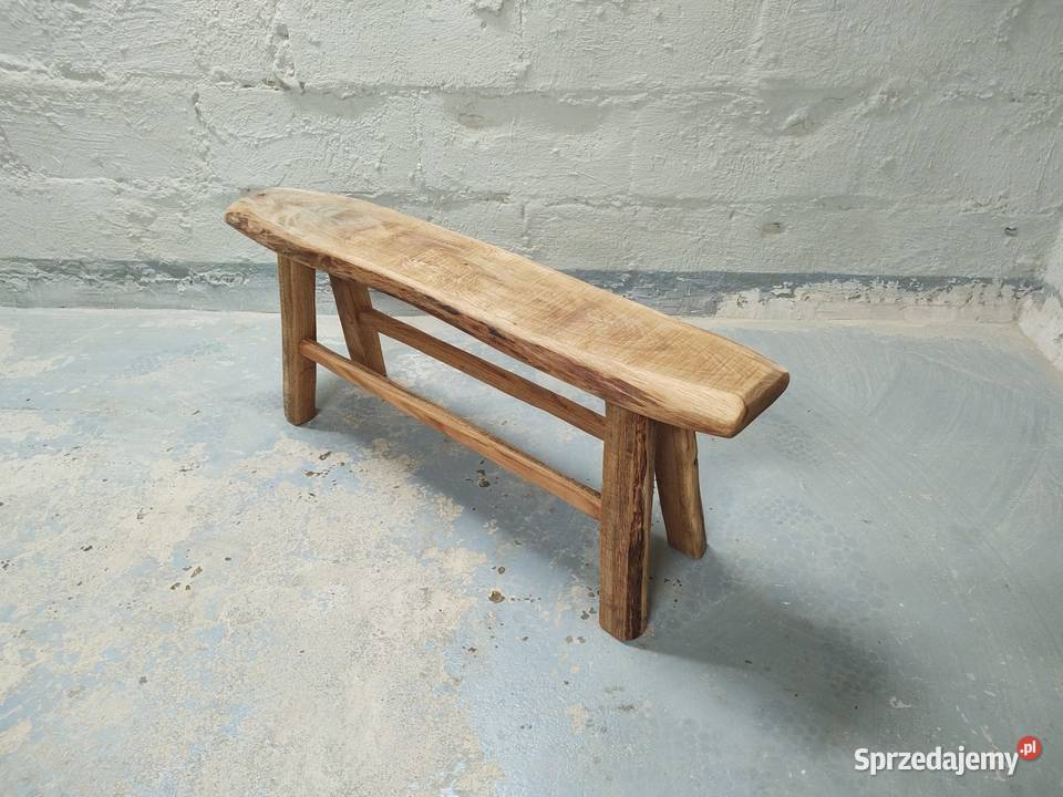 Ławka stołek drewniany