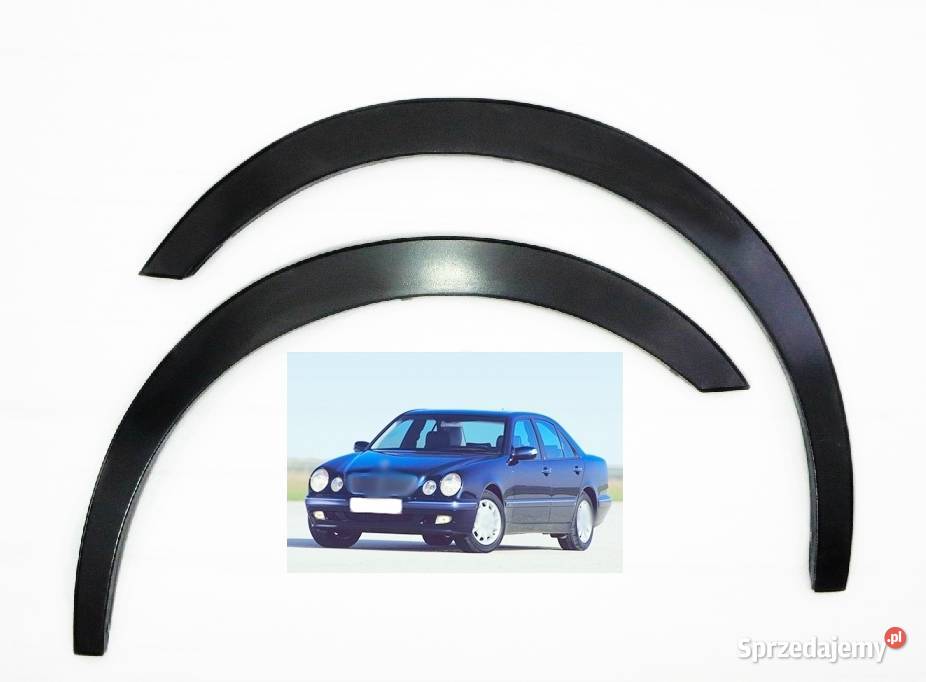Mercedes W210 E nakładki na błotnik czarny mat 4 Ostrów Wielkopolski sprzedam