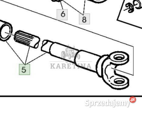 John Deere 6230 6630 Przedni Wał Napędowy wielkopolskie Jastrzębniki