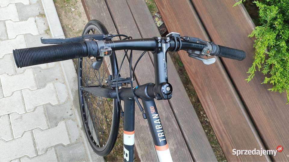 Rower szosowy BTwin Triban 500 rama XL czarny mazowieckie Warszawa