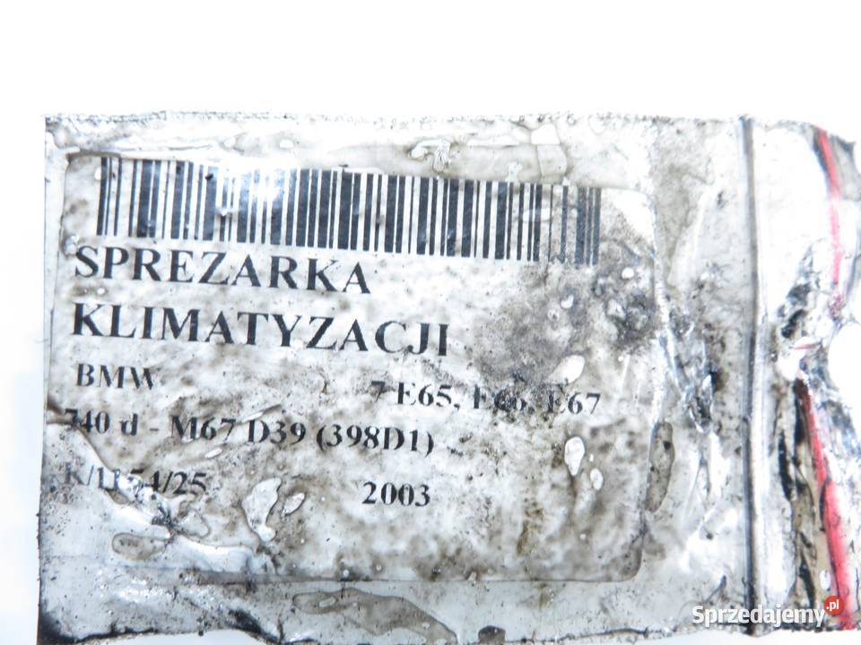 KOMPRESOR KLIMATYZACJI BMW e65 740 d osobowe małopolskie