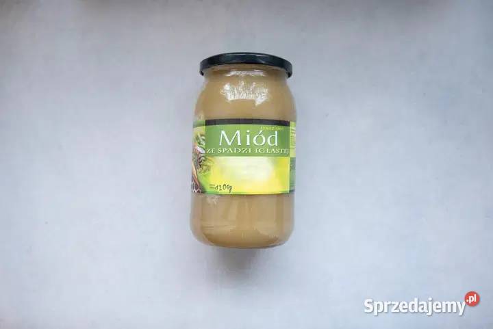 Naturalny miód ze spadzi iglastej 1200g SUPER podkarpackie Rzeszów