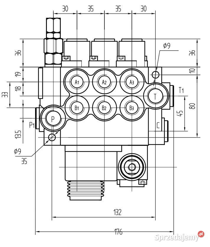 Rozdzielacz Hydrauliczny 3 SEKCJE 40L NA Solec Kujawski sprzedam