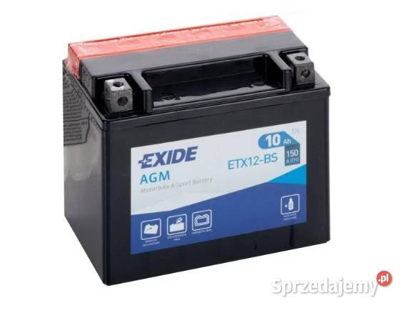 Akumulator motocyklowy EXIDE ETX12BS YTX12BS 12V Kraków sprzedam