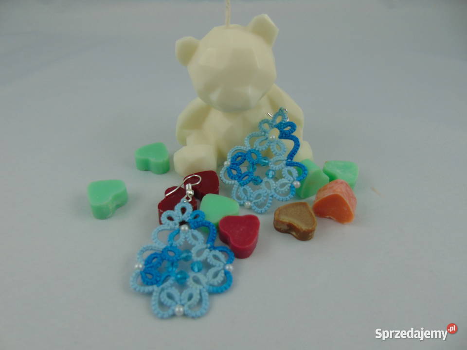 Kolczyki frywolitkowe różne wzory i kolory