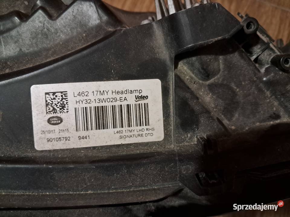 Lampa prawy przód Discovery V L462 Lampy przednie
