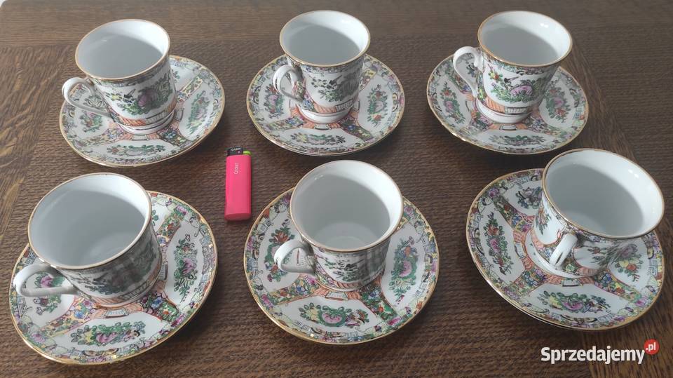 Famille Rose chiński serwis do herbaty Warszawa