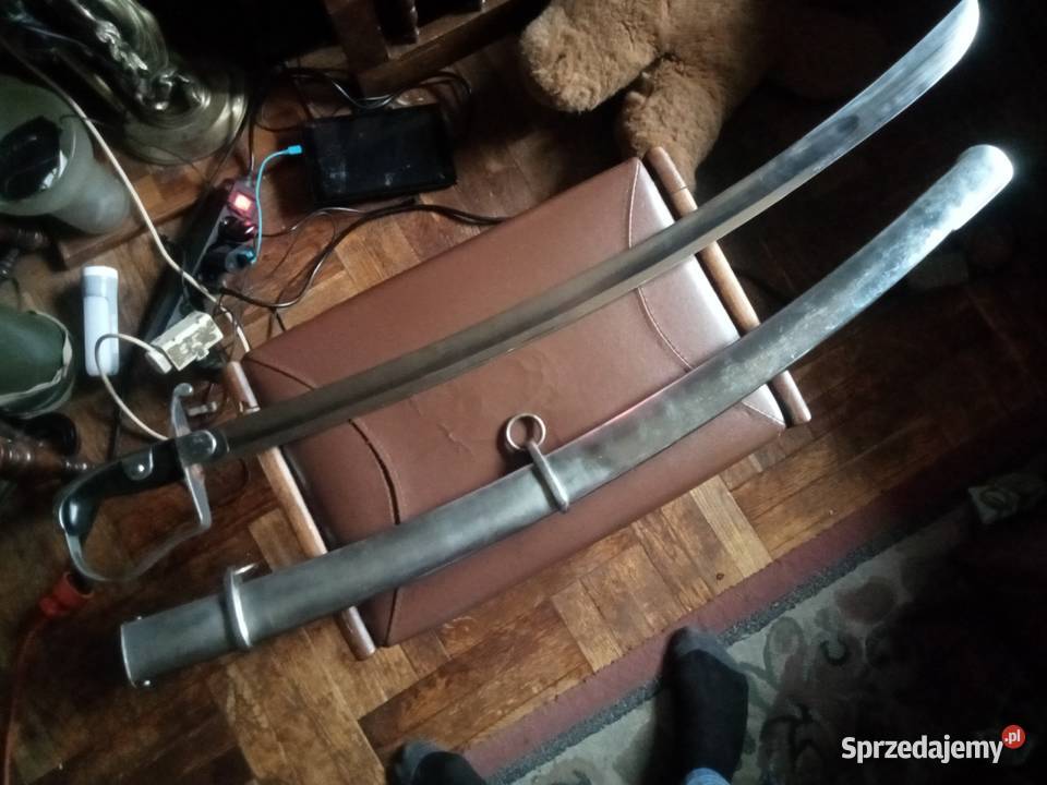 Szabla Duży Blucher z pochwą stan idealny Grójec