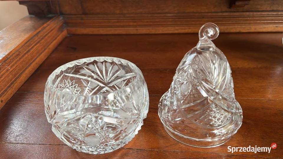 Puzderko kryształ Gruszka przezroczysta Czasy Porcelana i szkło Gdańsk