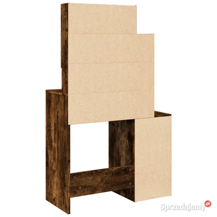 Toaletka z szafką opalany dąb 80x35x132 WM848238