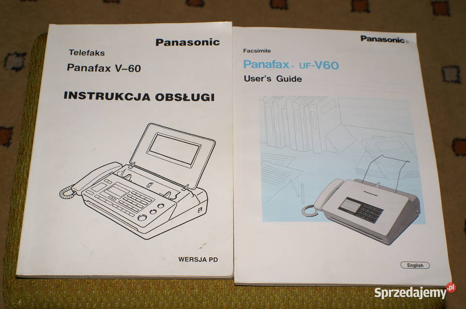 Instrukcja obsługi do Telefax Panasonic Panafax V-60