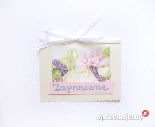 pastelowe zaproswzenia na różne okazje proste