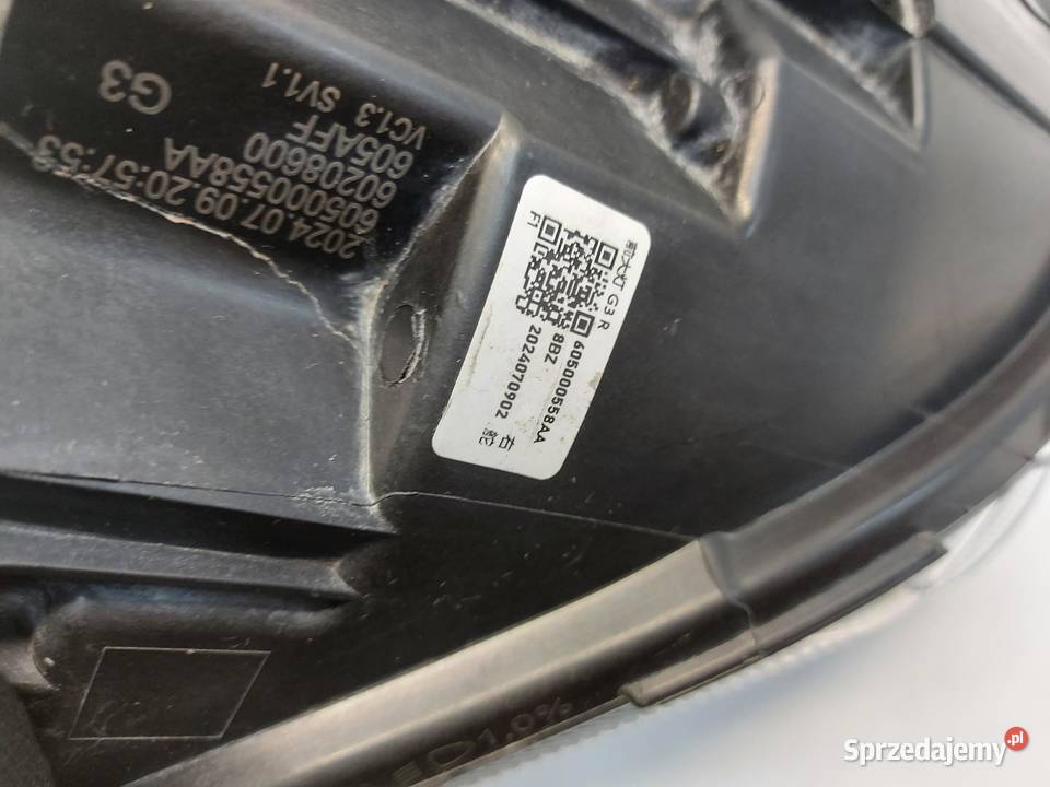 Chery Omoda 5 2024r lampa prawa przód przednia osobowe Motoryzacja